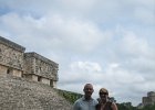 The Nunnery Quadrangle (a nickname given to it by the Spanish; it was a government palace) is the finest of Uxmal&#39;s several fine quadrangles of long buildings with elaborately carved façades on both the inside and outside faces. : Cancun Sept 2012